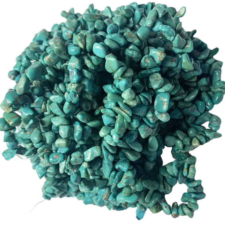 Düzensiz Nugget Gemstone Firuzəyi Muncuqlar 1