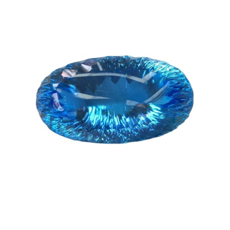 Blo Faarf natierlech Fräiform topaz loosen Gemeinsch Blue Tapaz Cabochon 1