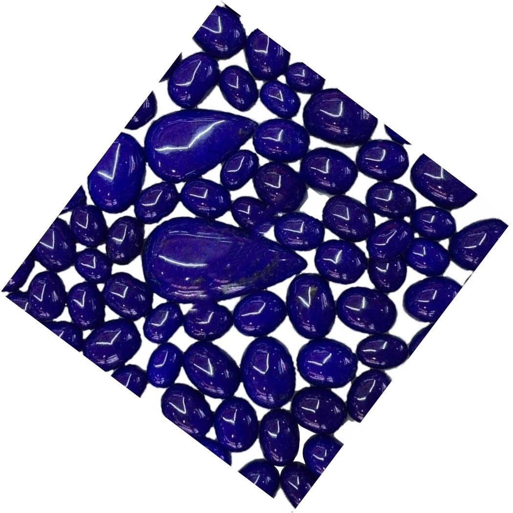 Lapis Afgan Lazuli tond Cabochon Lapis Lazuli Cabochon Stone Naturali 1