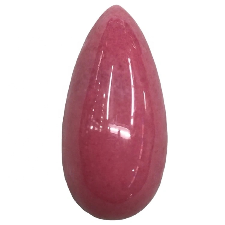 Rhodonite pwa fòm pyèr natirèl Rhodonite Cabochon 100% garanti wòch orijinal la 1