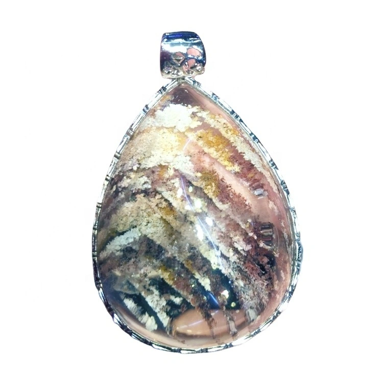 Wholesale Natural Phantom Quartz Pendant / Crystal Polished Pendant 1
