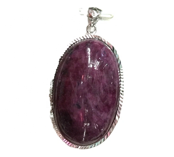 Natural Rock Epidote Stone For Sale Ruby Zoisite crystal decoration pendant 1