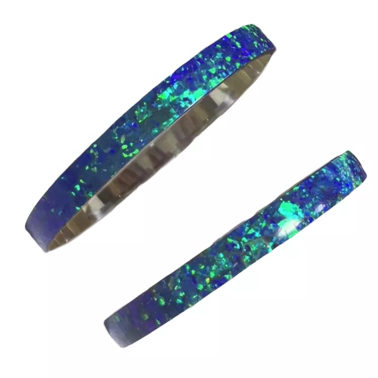 Ejiji Turquose Bangles Mosaic Turquoise Bangles Turnles Turges na-ejikọ mmiri 1