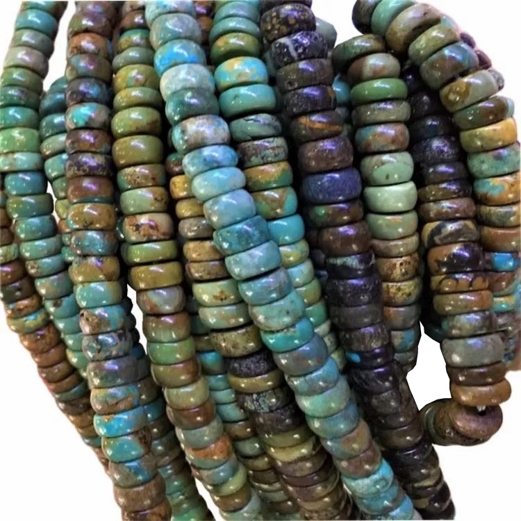 Natural Turquoise Drum Gemstone Beads 1