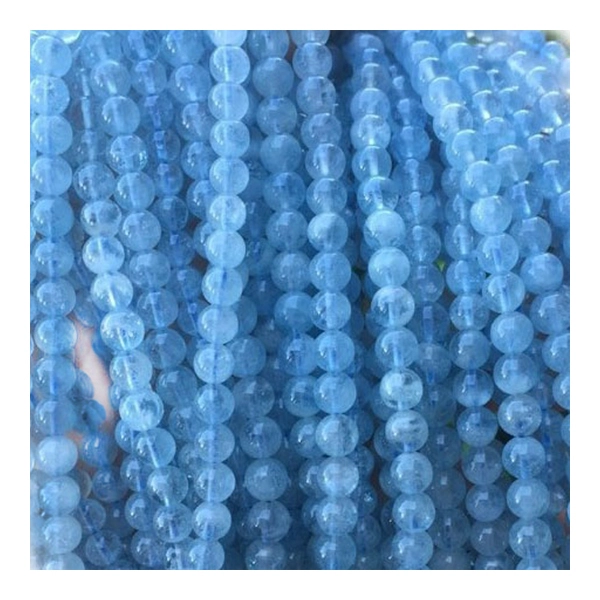 អង្កាំជុំនៃទឹកកក quamarine រលុងដុំថ្ម 1