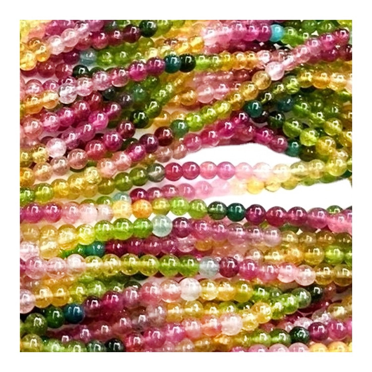 Multmelon Multmelon Toymeline Toumaline Toumaline Toumaline Toumaline Gemstone បាន rose អង្កាំដ៏មានពណ៌ស្រស់ឆើតឆាយពណ៌ Gemstone 16 អ៊ីញ 1