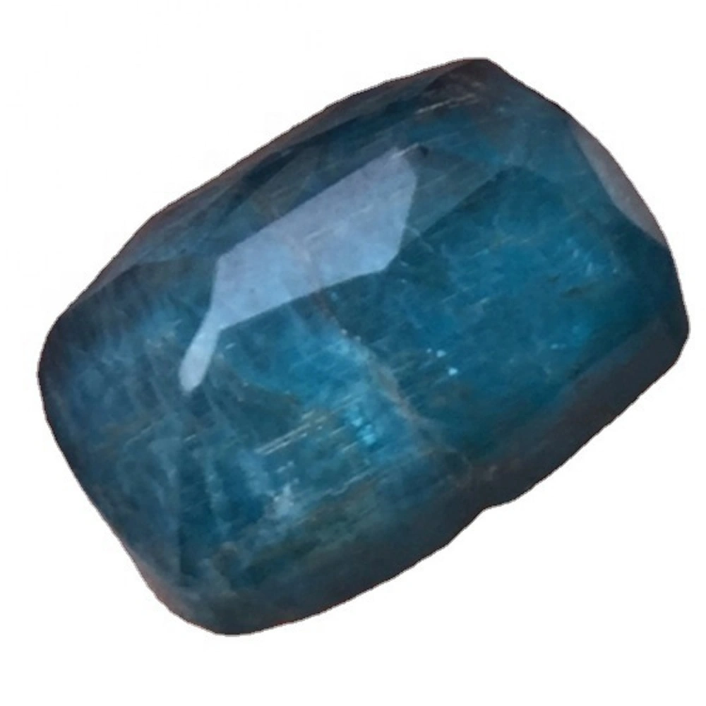 Faceted cutting Bule Apatite Natural Apatite Gemstone Pendant Faceted Rectangle Nugget Shape Great Quality Gemstone 1
