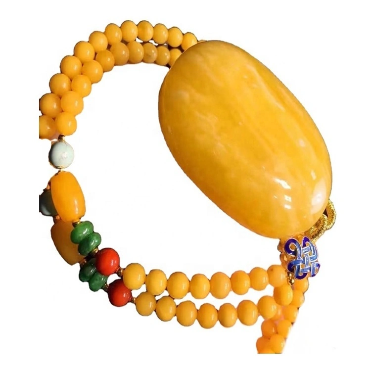Méi héich Qualitéit Amber Beads maachen Halskette Bijouen 1