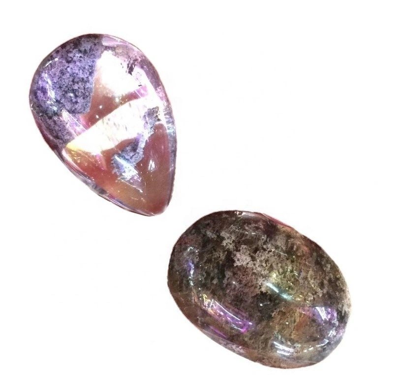 Natierlecht Geeschter Phantom Quartz Crystal Stone Pendant Gemeinspitten heelen Pendante Bijouen 1