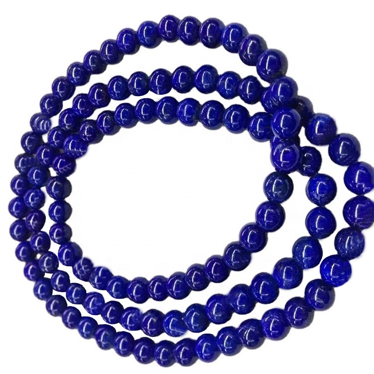 Tinuod nga lapis lazuli round beads tinuod nga natural nga lapis lazuli gemstone 1