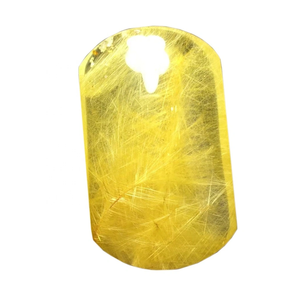 Maualuga maualuga kalibrated poleling samasama rutitd quarz disc discstone 1