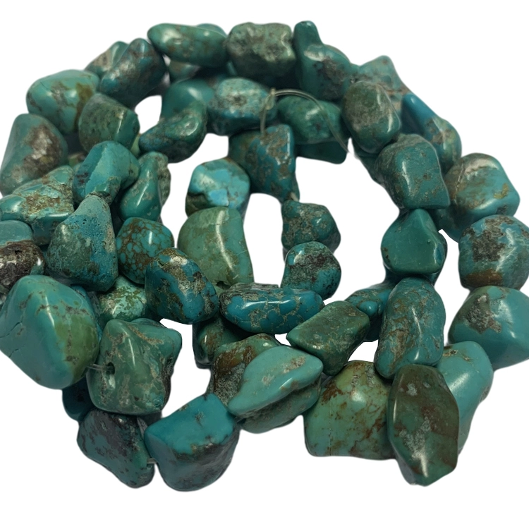 Firuzəyi çip gemstone muncuq 1