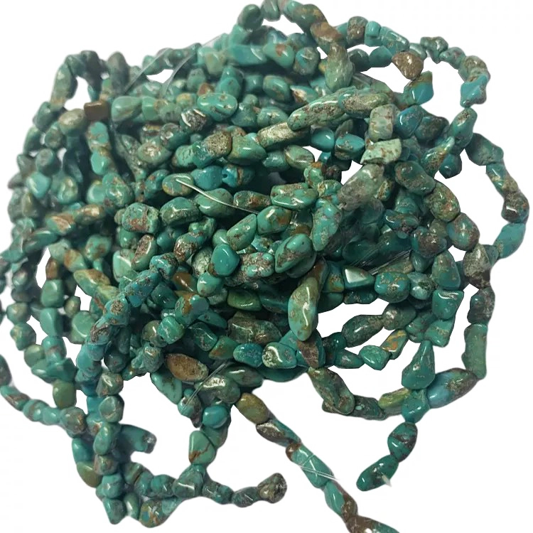 Təbii firuzəyi Nugget muncuqları 1