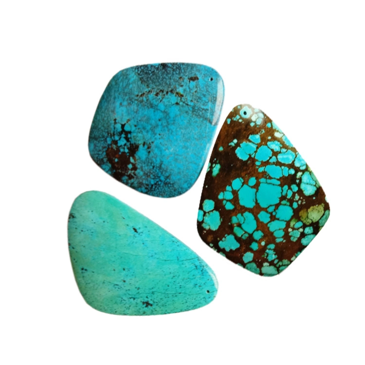 100% Natural Magnesite Turquoise Cabochon Loose Gemstone 1