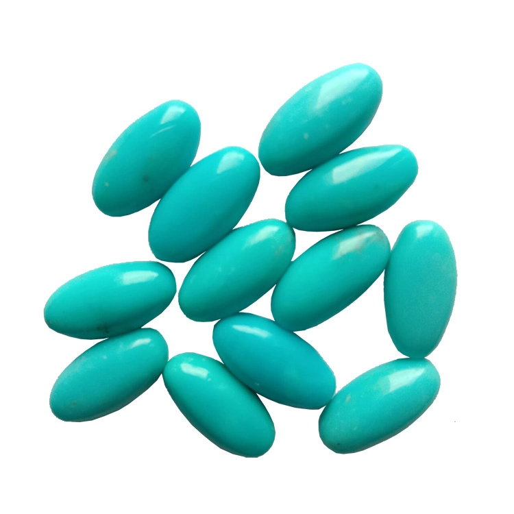 Ubuhle bemvelo bokulala i-turquoise cabochon nxazonke kanye nokwakhe okusaqanda 1