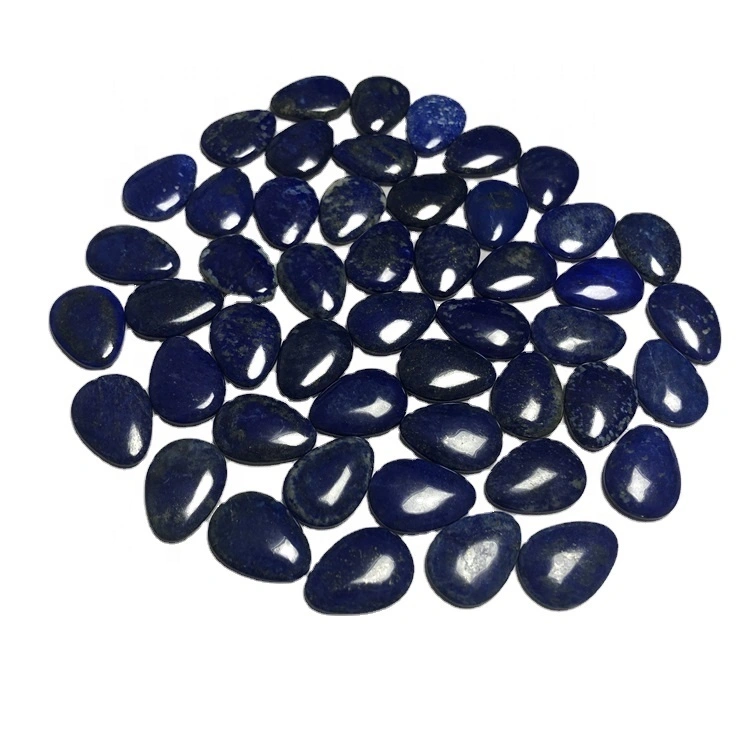الطبيعية الأزرق LAZOZ LAZULI السلس الكمثرى كابوشون لابيز لازولي الأحجار الكريمة الكمثرى كابوشون 1