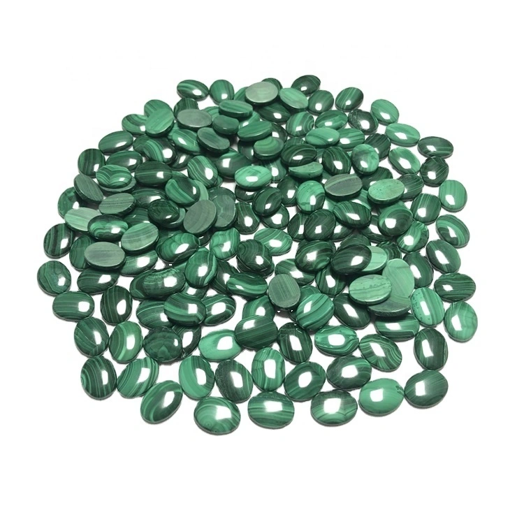 Grade AAA Malachite Cabochon Malachite Oval Shape Loose Gemstone1 1
