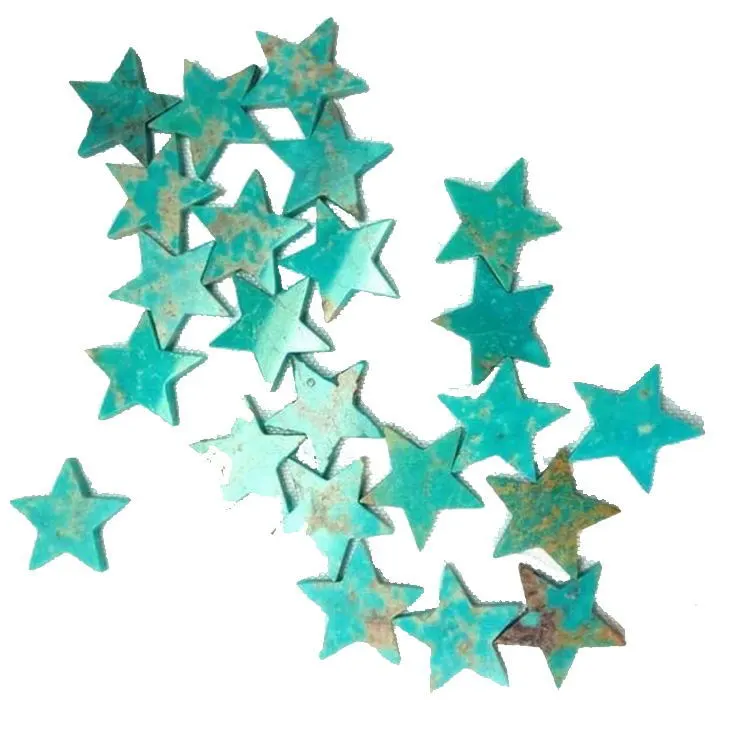 Wholesale Natural Turquoise star cabochons high grade turquoise cabochon for jewelry making1 1
