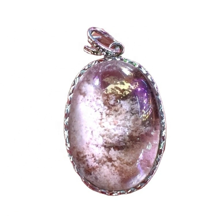 925 Sterling Silver Genuine Phantom Quartz  pendant jewelry 1
