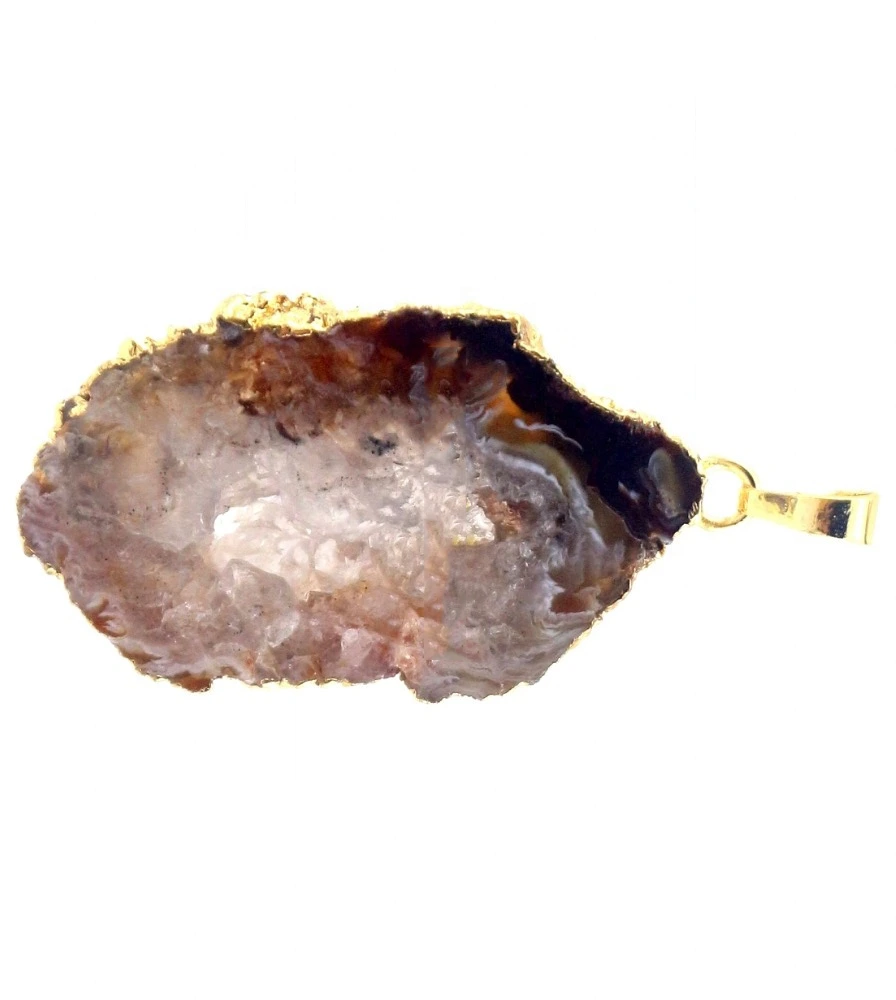 Նորաձեւության զարդեր Gemstone Druzy Natura կախազարդ 1