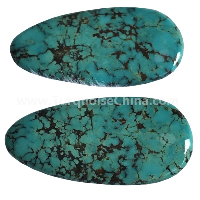 Naturel TiBétain Turquoise Cabin Spider Pendentif Web Pendentif Taille Gemstone 1