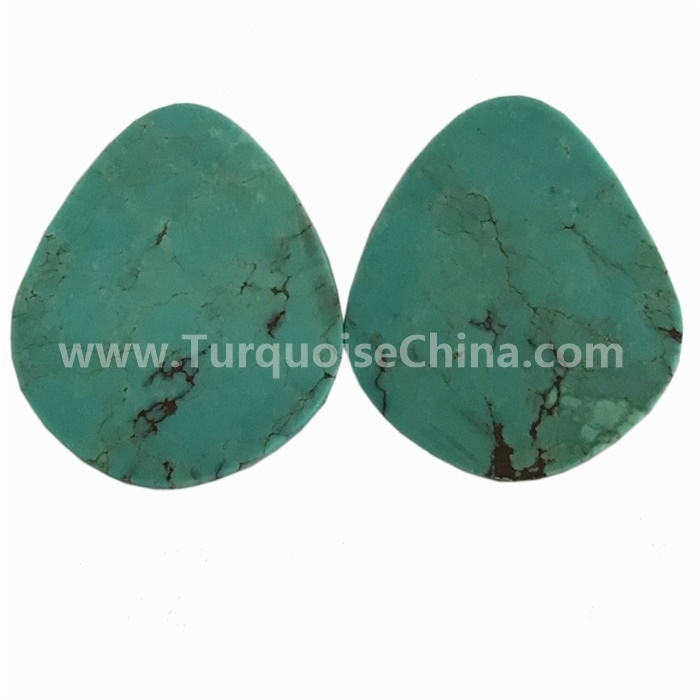 100% Natural Beautiful Designer Arizona Turquoise Pear Cabochon Gemstones para sa paggawa ng alahas 1