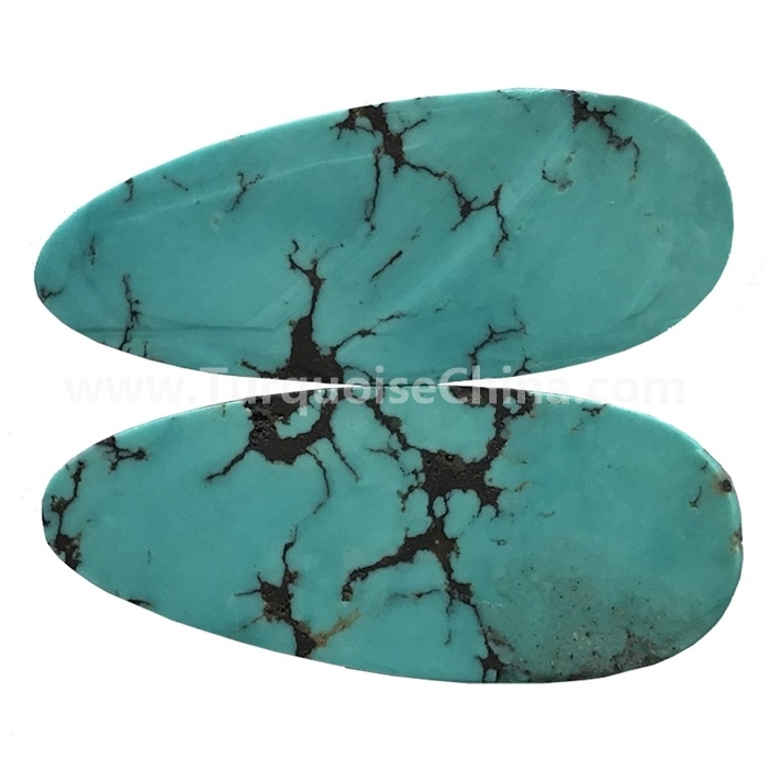 turquoise Pyriform cabochon gemstone jewelry & turquoise Pear Cabochon gemstone jewelry 1