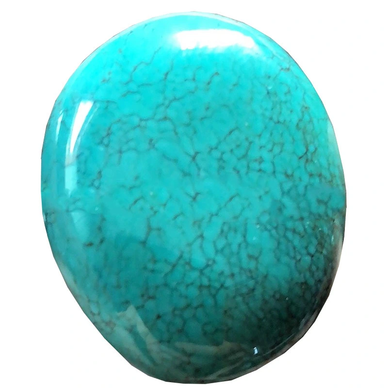 Sleeping Beauty Beauty Turquoise Oval Coirníní 100 faoin gcéad Gemstone nádúrtha 1
