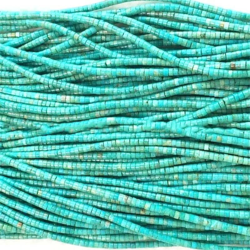 Bule eke Turquoise Heishi ejiri aka gbutu mkpụrụ osisi beads 1