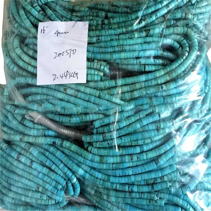 Gempone ohuru Burquoise America beads, turquoise mkpụrụ beads 1
