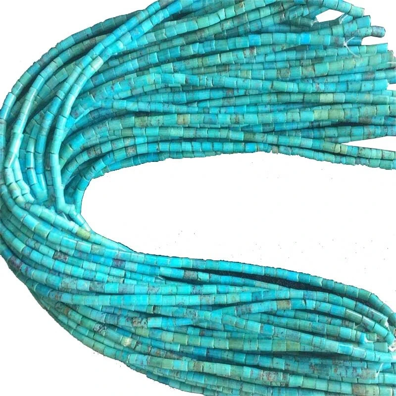 Kingman turquoise boulder, 3mm turquoise Heishi be strand, arizena turquoise 1