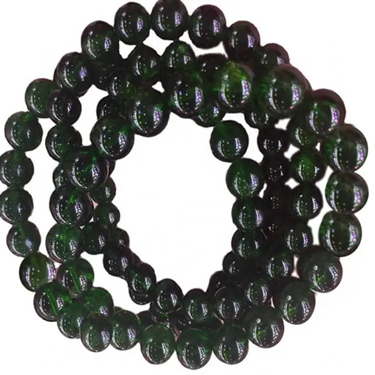 Pulsera de piedras preciosas de Diopside Make Wholesale Natural Green Diopside Beads Energy Gemstone Food Beads 1