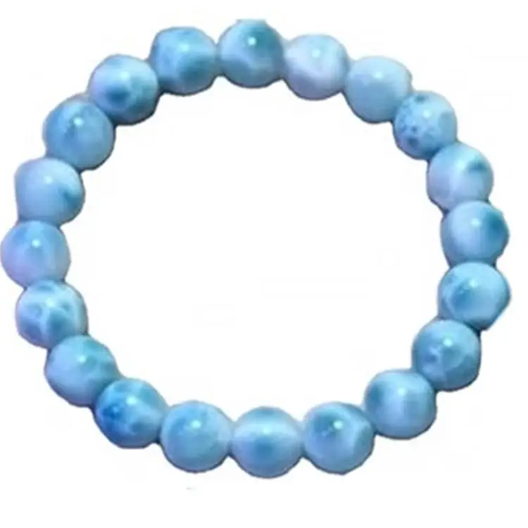 Joyería hermosa del larimar de los granos de la piedra de la naturaleza de la venta caliente de alta calidad al por mayor 1