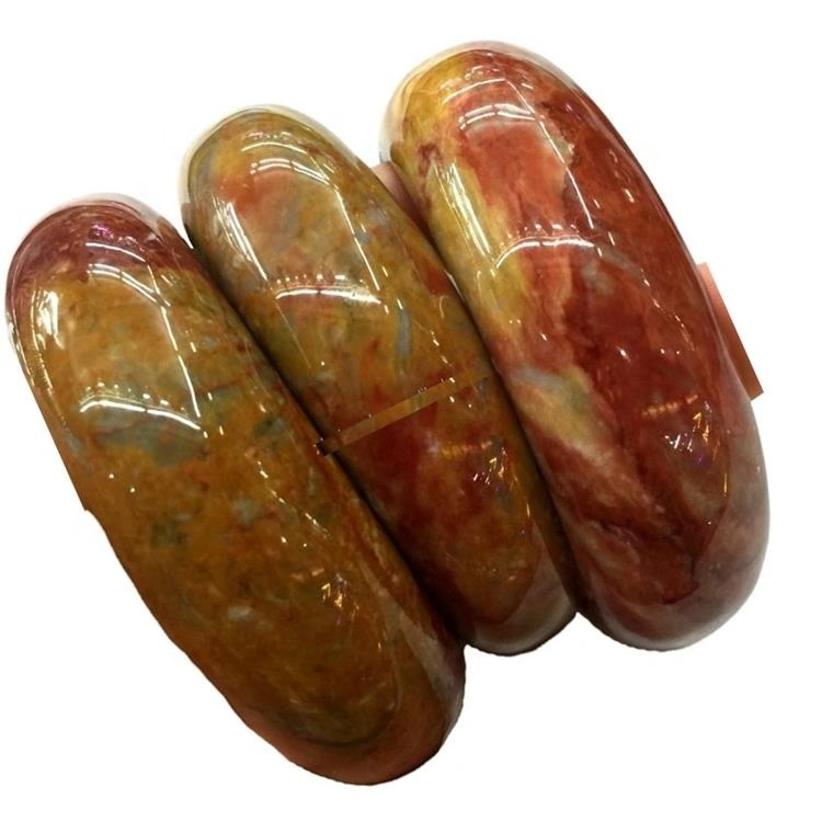 Ágata Brazalete Joyería Sakura Agate Bangle Cherry Blossom Agate Bangle Natural Gemstone Womens Regalo 1