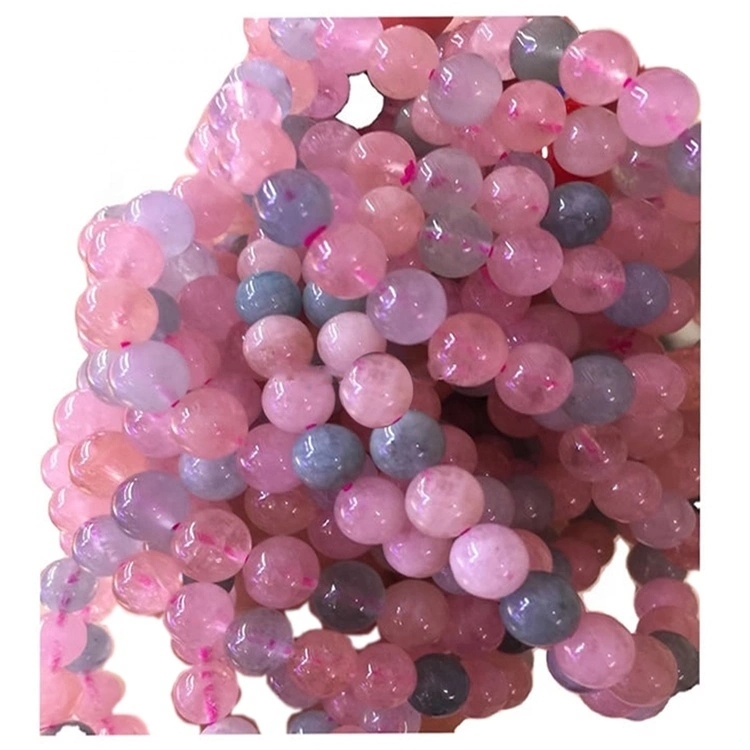 Rainbow Morganite Bracciale in cristallo Quartz Morganite Beads 1