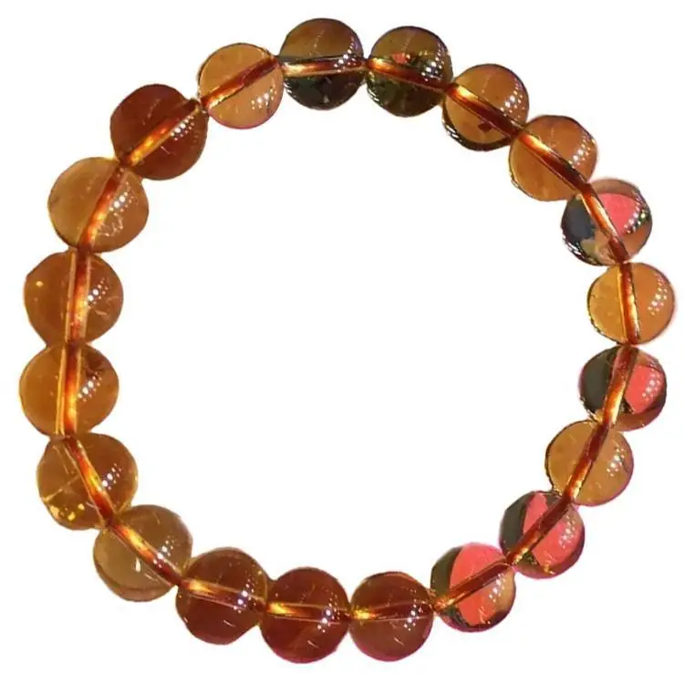 Citrine gemsstone beads na-agba gburugburu citrine seri dị egwu 1