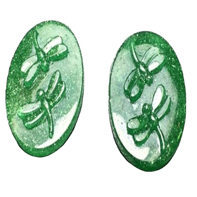 Green dragonfly quartz carving 1