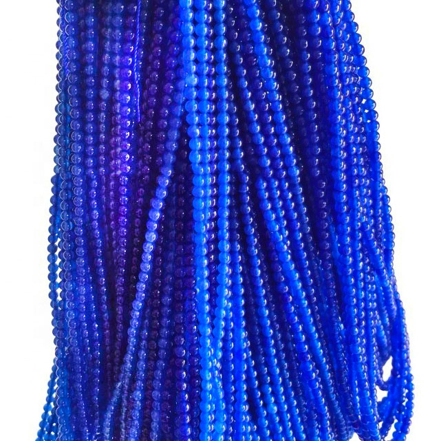 6mm 8mm 10mm 12mm natūralūs mėlyni safyro karoliukai Energy Gemstone tarpiklis Apvalūs karoliukai rankų darbo apyrankėms karoliai 1