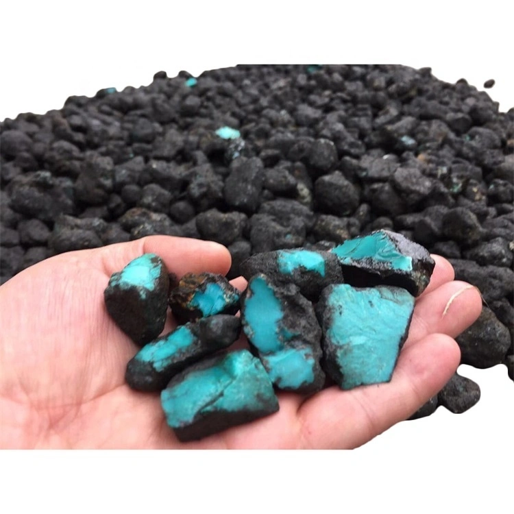 Chinese Hubei Turquosi ike na-acha anụnụ anụnụ na-acha anụnụ anụnụ Hubei Turquoise Worce mineral 1