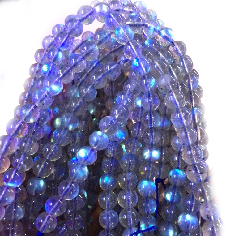 Manik-manik Labradorite Bunder Alam Biru Lampu Lampu biru alamiah 1