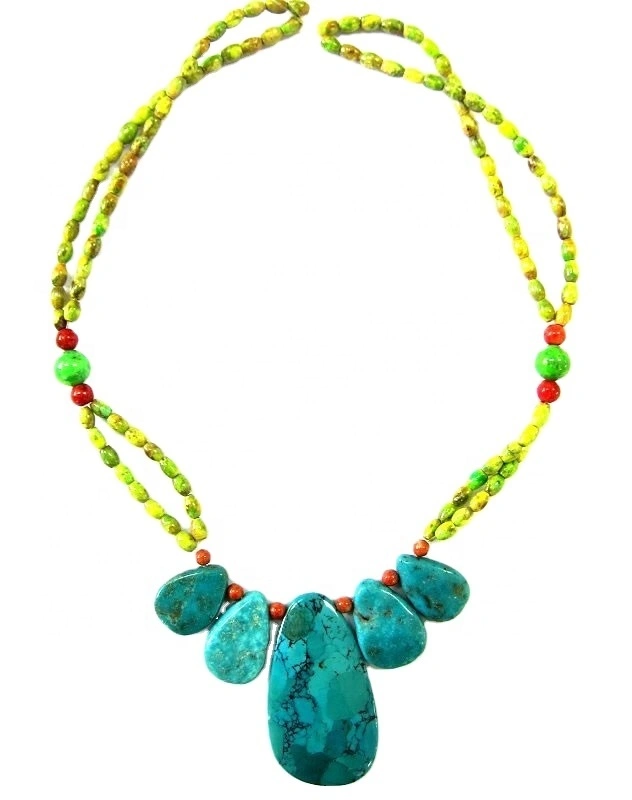 Genuine Turquoise каралі оптам Turquoise Bar каралі падарунак для яе 1
