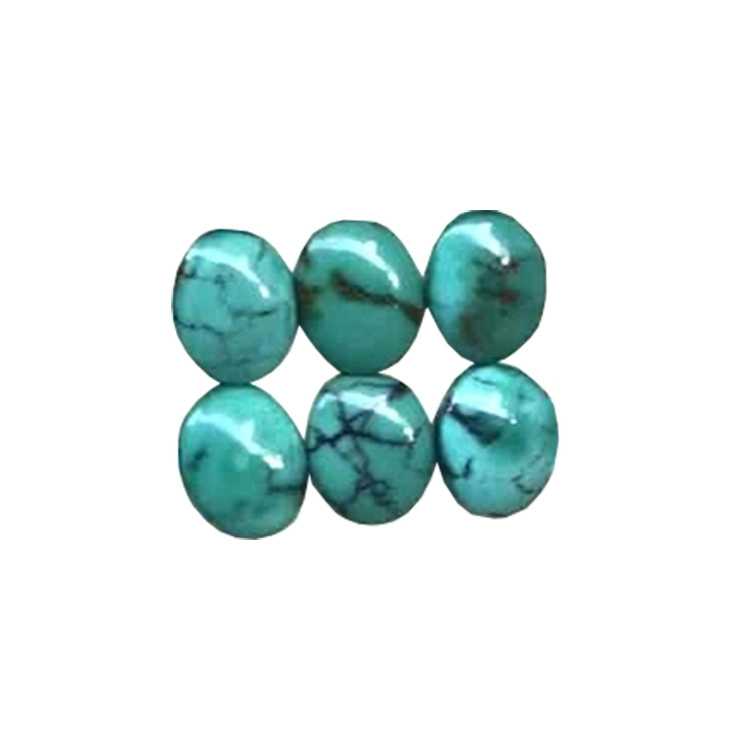 Hubei Yungaishi Spiderweb Turquoise ovale Cabochons Massenmenge Machen Großhandel 1