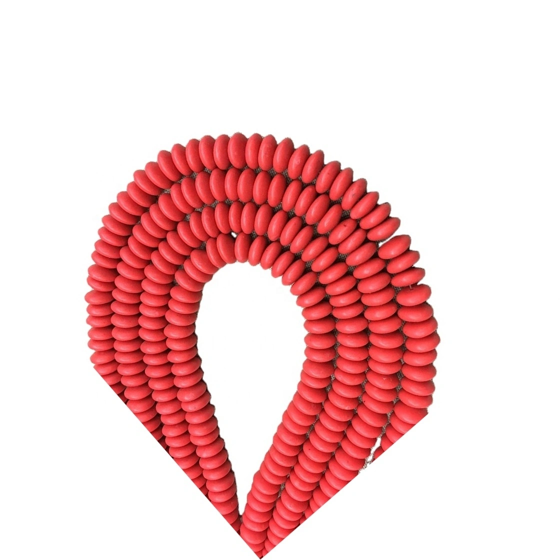 Rondelle Red Coral karoliukai Natūralus Abacus akmens karoliukai Gemstone karoliukai apyrankės papuošalai 1