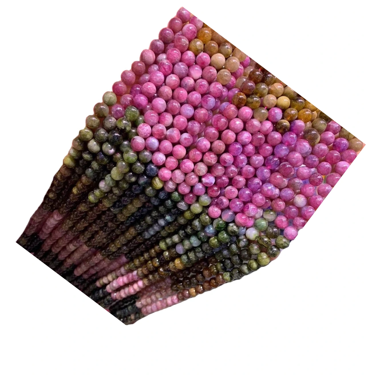 ស្រមោល TroueLite Tourmaline បានដាក់ស្រមោលអង្កាំ Rondelle Beads Troads Toules Toulemon Toulemon Meads Rondelite Rondelles បានបំពេញអង្កាំ Beads Teads 1