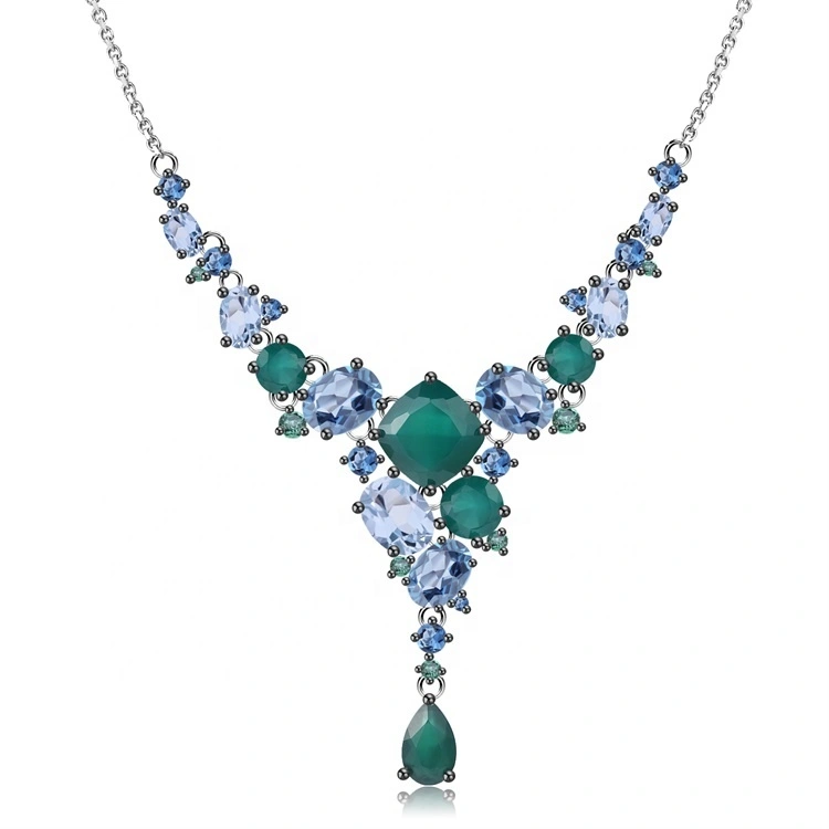 Ukufika kwe-Crystal ye-Crystal ye-Crystal ye-Pendant ye-Pendant ye-Pendant ye-fusial emerald gestold gestold yesipho ngesipho 1