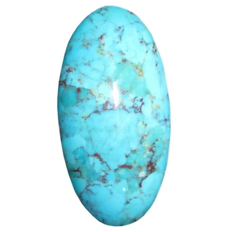 Gražus ovalo formos Cabochon Gemstone Turquoise didmeninė prekyba Poliruota juvelyrikos gamybai 1
