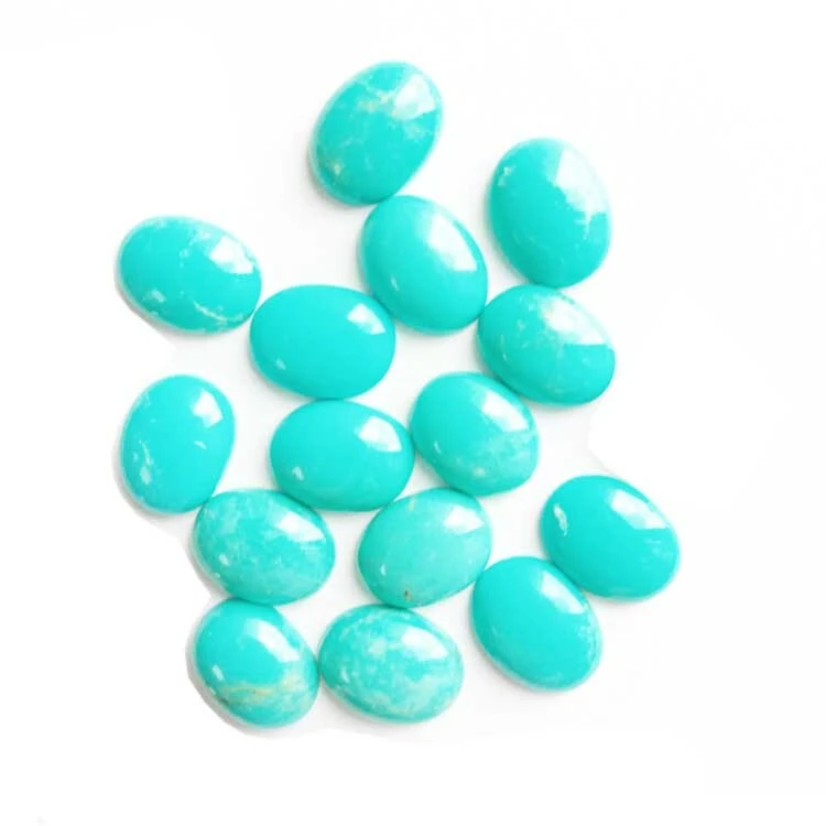 natural turquoise gemstone 16x22x7 MM Approx Beautiful Natural Turquoise Tibetan Gemstone Oval Shape Good Quality 1