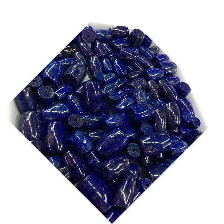 Lapis Lazuli pipa Drum shanga / lapis lazuli mchele mchele 1