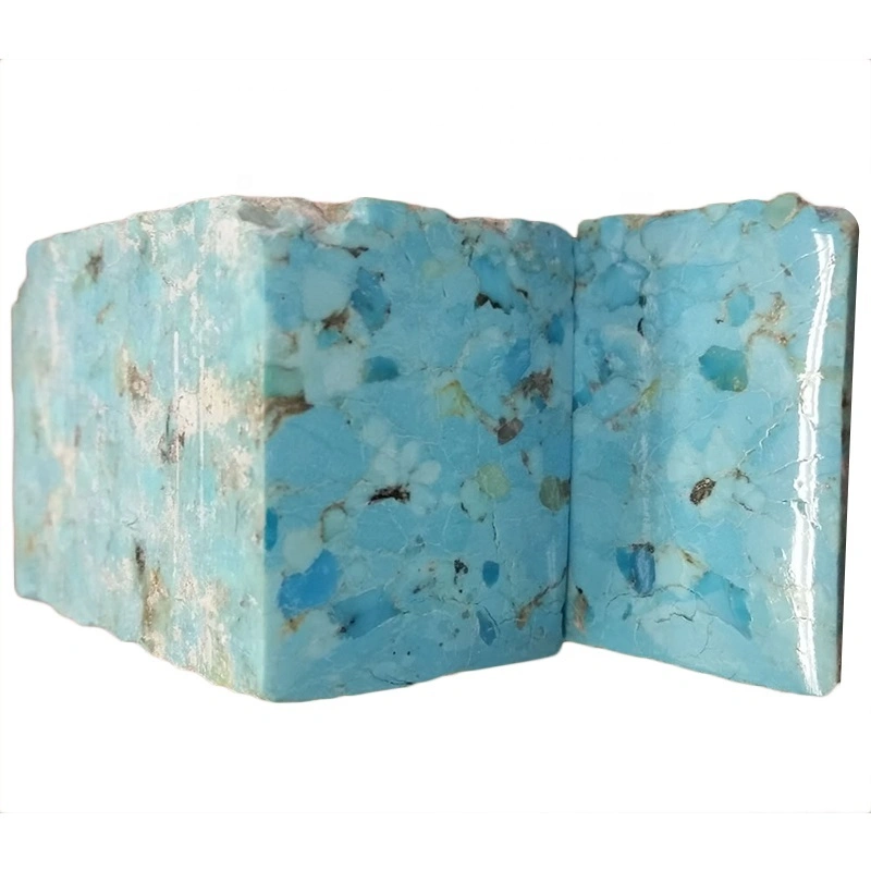 VSA Kompress Turquoise Block Materiaal Natuurlike Turquoise Gemstone Rough Slab Lot Arizona Mine Kingman 1