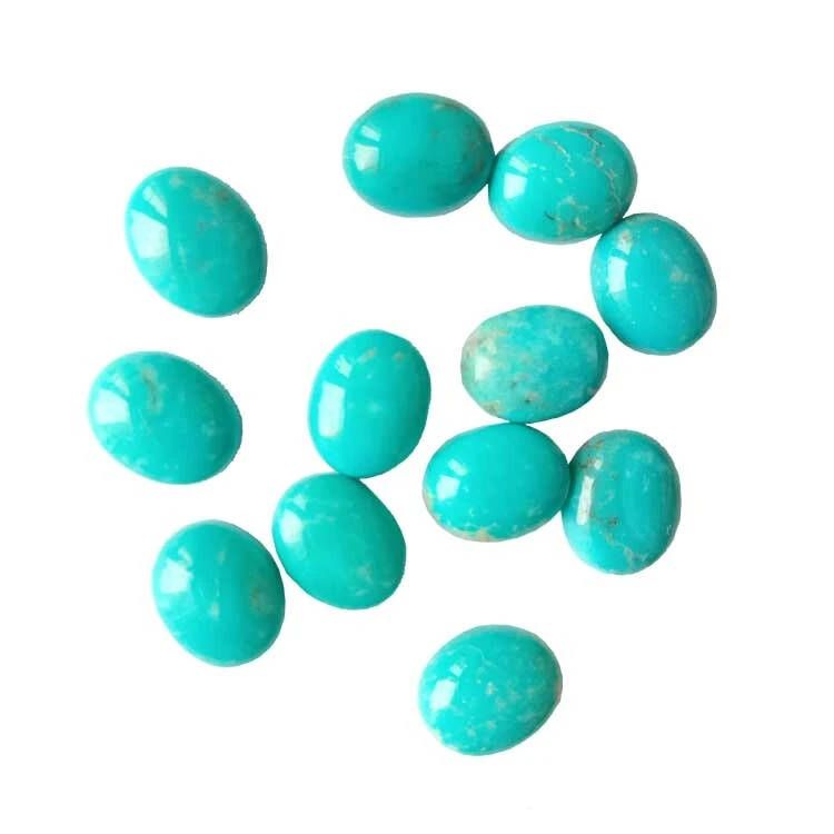 Copr Turquoise CaboCoise Maint Màs Gwneud Cyfanwerthu Turquoise Naturiol Kingman Spiderweb Cabochon 1